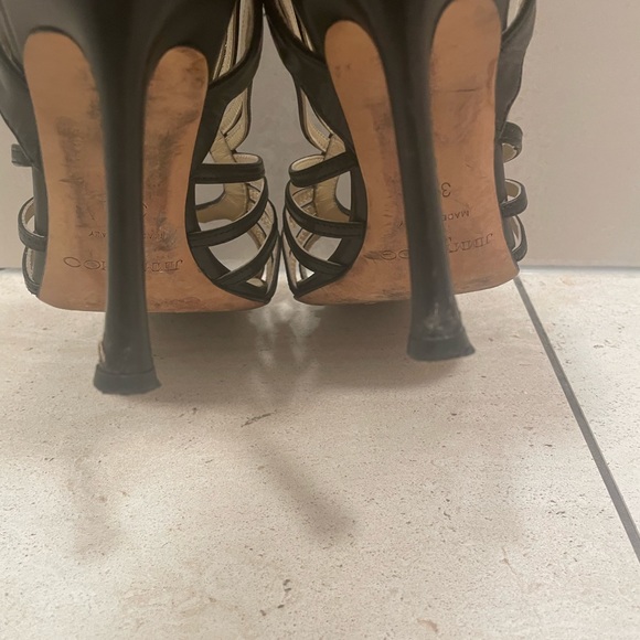 Jimmy Choo Leather Slingback Sandals - Picture 4 of 7